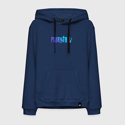 Толстовка-худи хлопковая мужская FAIRY TAIL NEON, цвет: тёмно-синий