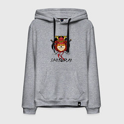 Толстовка-худи хлопковая мужская Shiburai, цвет: меланж