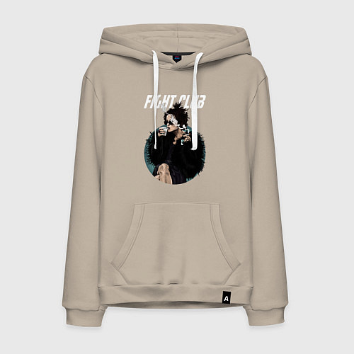 Мужская толстовка-худи Helena Bonham Carter / Миндальный – фото 1