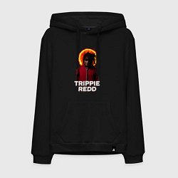 Толстовка-худи хлопковая мужская TRIPPIE REDD 1400, цвет: черный