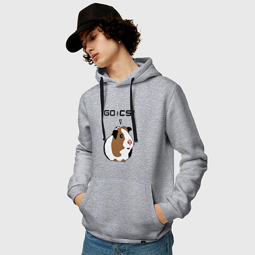 Мужская толстовка-худи Типичный геймер CS:GO / Меланж – фото 3