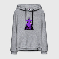 Толстовка-худи хлопковая мужская Геншин Импакт Скарамучча, цвет: меланж