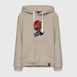 Толстовка-худи хлопковая мужская Guts the Black Swordsman, цвет: миндальный