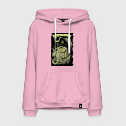 Толстовка-худи хлопковая мужская Rebels & Buccaneers, цвет: светло-розовый