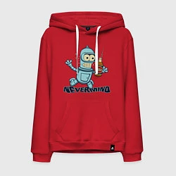 Толстовка-худи хлопковая мужская Little Bender, цвет: красный