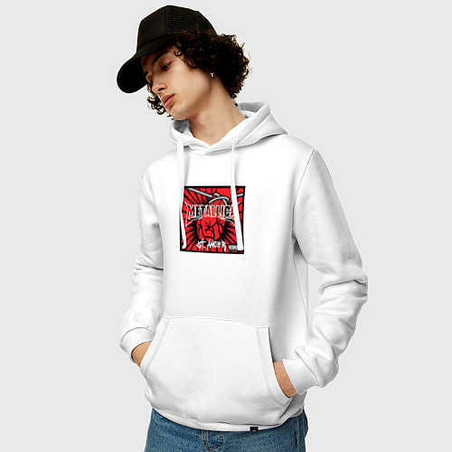 Мужская толстовка-худи Metallica St Anger / Белый – фото 3