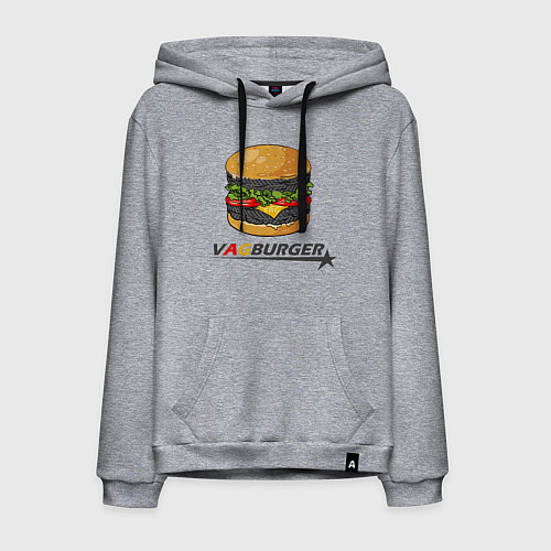 Мужская толстовка-худи VAGburger tyres / Меланж – фото 1