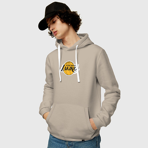 Мужская толстовка-худи Kobe Bryant laking / Миндальный – фото 3