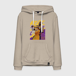 Толстовка-худи хлопковая мужская Kobe champion, цвет: миндальный