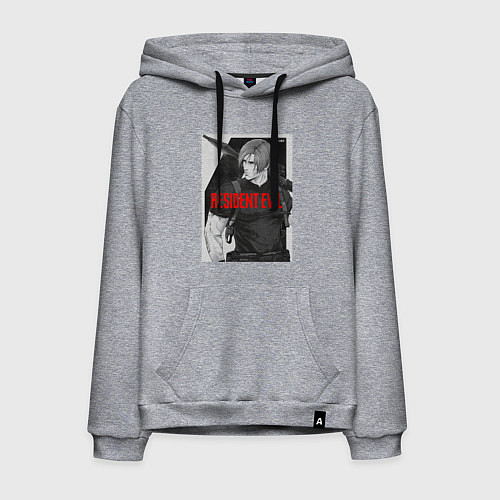 Мужская толстовка-худи Леон с базукой - Resident / Меланж – фото 1