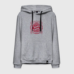 Толстовка-худи хлопковая мужская Мюнхенская Бавария, цвет: меланж