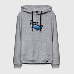 Толстовка-худи хлопковая мужская Chevrolet Camaro SS, цвет: меланж