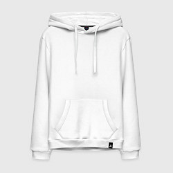 Толстовка-худи хлопковая мужская В случае крайней необходимости станцуй брейк-данс, цвет: белый