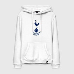 Толстовка-худи хлопковая мужская Tottenham Hotspur fc sport, цвет: белый