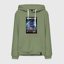 Толстовка-худи хлопковая мужская Serious Sam 1 - second encounter, цвет: авокадо