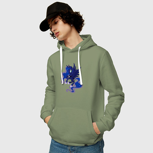 Мужская толстовка-худи Принцесса Луна из My Little Pony в кино / Авокадо – фото 3