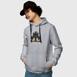 Толстовка-худи хлопковая мужская Формула-1 Lotus, цвет: меланж — фото 2