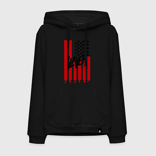 Мужская толстовка-худи Slayer Flag / Черный – фото 1