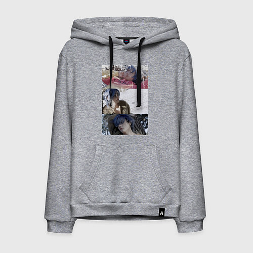 Мужская толстовка-худи Ким ТэХён / Меланж – фото 1