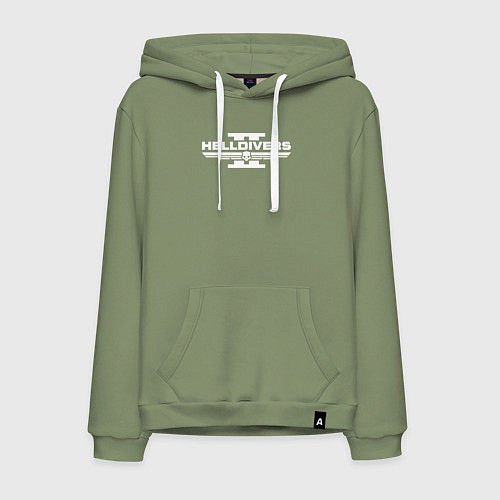 Мужская толстовка-худи Helldivers 2: Logo / Авокадо – фото 1