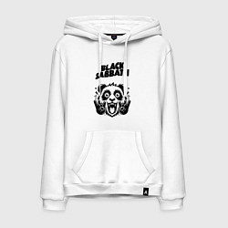 Толстовка-худи хлопковая мужская Black Sabbath - rock panda, цвет: белый