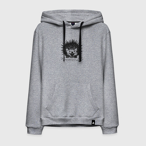 Мужская толстовка-худи Великолепие лесных обитателей / Меланж – фото 1