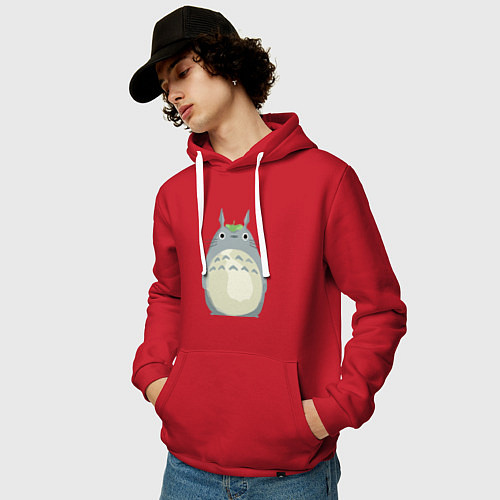 Мужская толстовка-худи Neighbor Totoro / Красный – фото 3