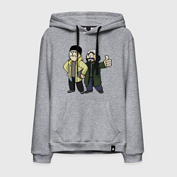 Толстовка-худи хлопковая мужская Vault Jay and silent Bob, цвет: меланж