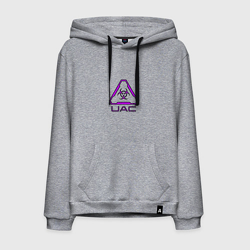 Мужская толстовка-худи UAC фиолетовый / Меланж – фото 1