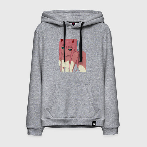 Мужская толстовка-худи Зеро Ту Секси / Меланж – фото 1