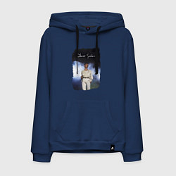 Толстовка-худи хлопковая мужская Depeche Mode - Gahan oldschool, цвет: тёмно-синий