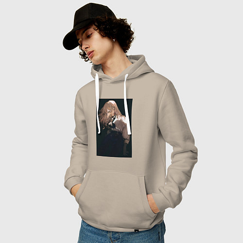 Мужская толстовка-худи Ведьма и чудовище Гидо / Миндальный – фото 3