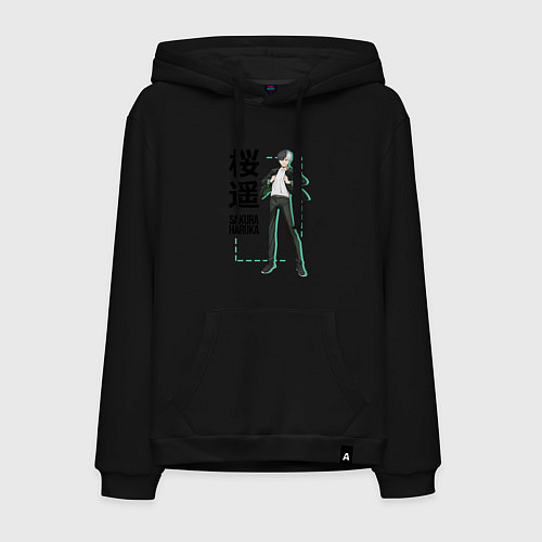 Мужская толстовка-худи Ветролом - Харука Сакура / Черный – фото 1
