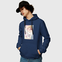 Толстовка-худи хлопковая мужская Марин Китагава косплей, цвет: тёмно-синий — фото 2