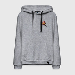 Толстовка-худи хлопковая мужская Маракуйя-ниндзя, цвет: меланж