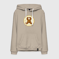 Толстовка-худи хлопковая мужская Белые гунны из Total War: Attila, цвет: миндальный