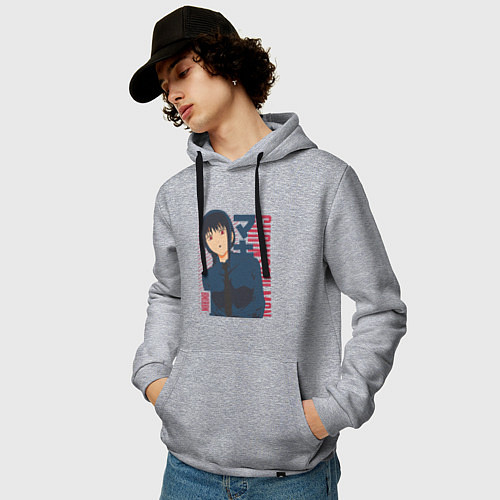 Мужская толстовка-худи Человек-бензопила Макима Makima / Меланж – фото 3