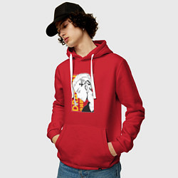 Толстовка-худи хлопковая мужская Токийские мстители Ken Rygji Кен Рюгуджи, цвет: красный — фото 2