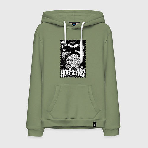 Мужская толстовка-худи Горячие головы / Авокадо – фото 1