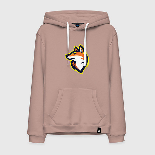 Мужская толстовка-худи Fox team / Пыльно-розовый – фото 1