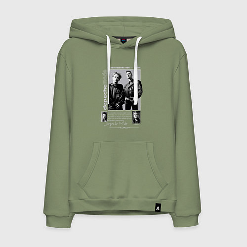 Мужская толстовка-худи Depeche Mode - Black Celebration / Авокадо – фото 1