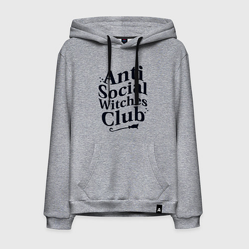 Мужская толстовка-худи Witches club / Меланж – фото 1