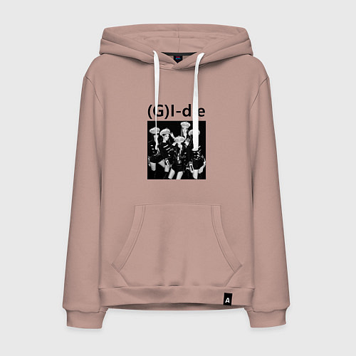 Мужская толстовка-худи G I-dle группа в стиле империи / Пыльно-розовый – фото 1