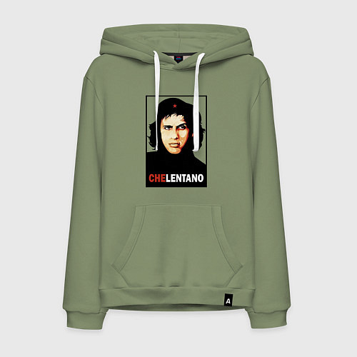 Мужская толстовка-худи Che guevara - Chelentano / Авокадо – фото 1
