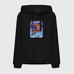 Толстовка-худи хлопковая мужская Metallica - hockey, цвет: черный
