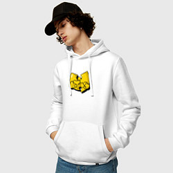 Толстовка-худи хлопковая мужская Wu-Tang bubble, цвет: белый — фото 2