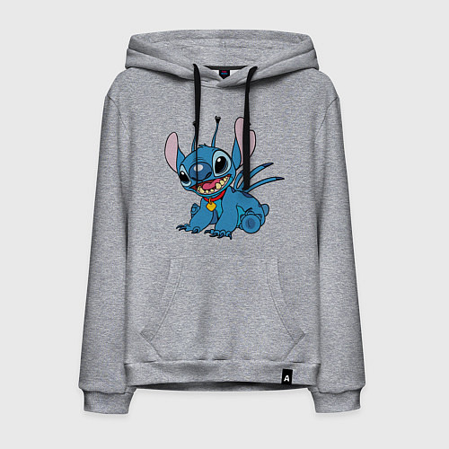 Мужская толстовка-худи Alien Stitch / Меланж – фото 1