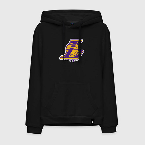 Мужская толстовка-худи Lakers team / Черный – фото 1