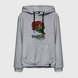 Толстовка-худи хлопковая мужская Грифон killswitch engage, цвет: меланж