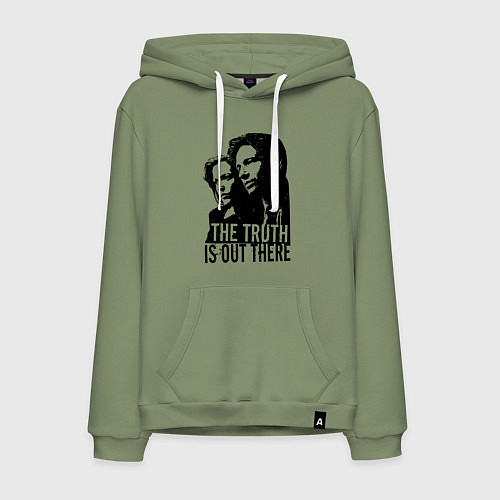 Мужская толстовка-худи Fox and Dana / Авокадо – фото 1